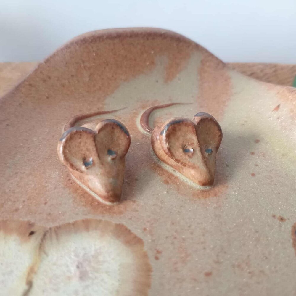 Ceramic Mouse Cheese Plate - Picture 3 of 8